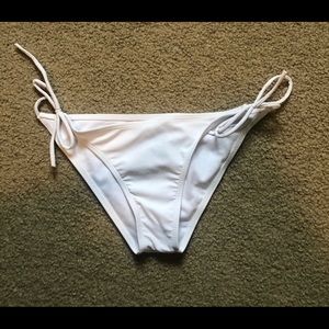 white bikini bottoms